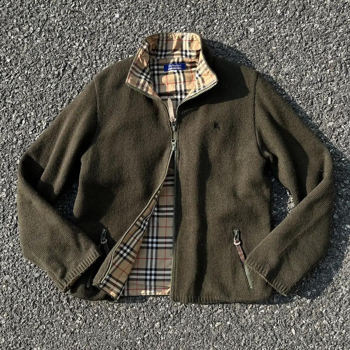 BURBERRYS 90's wool knit cardigan 블루라벨