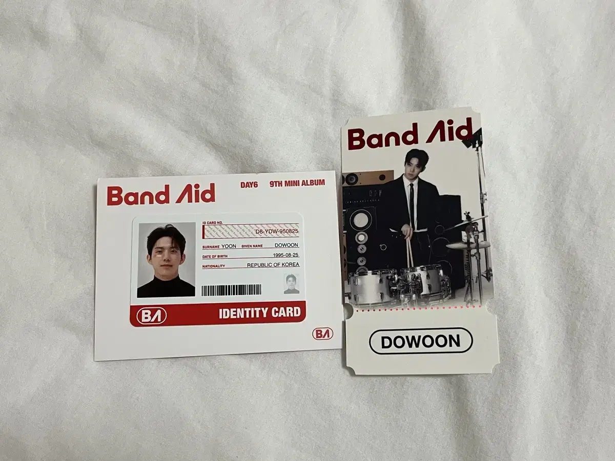 Day 6 ID photocard + Ticket