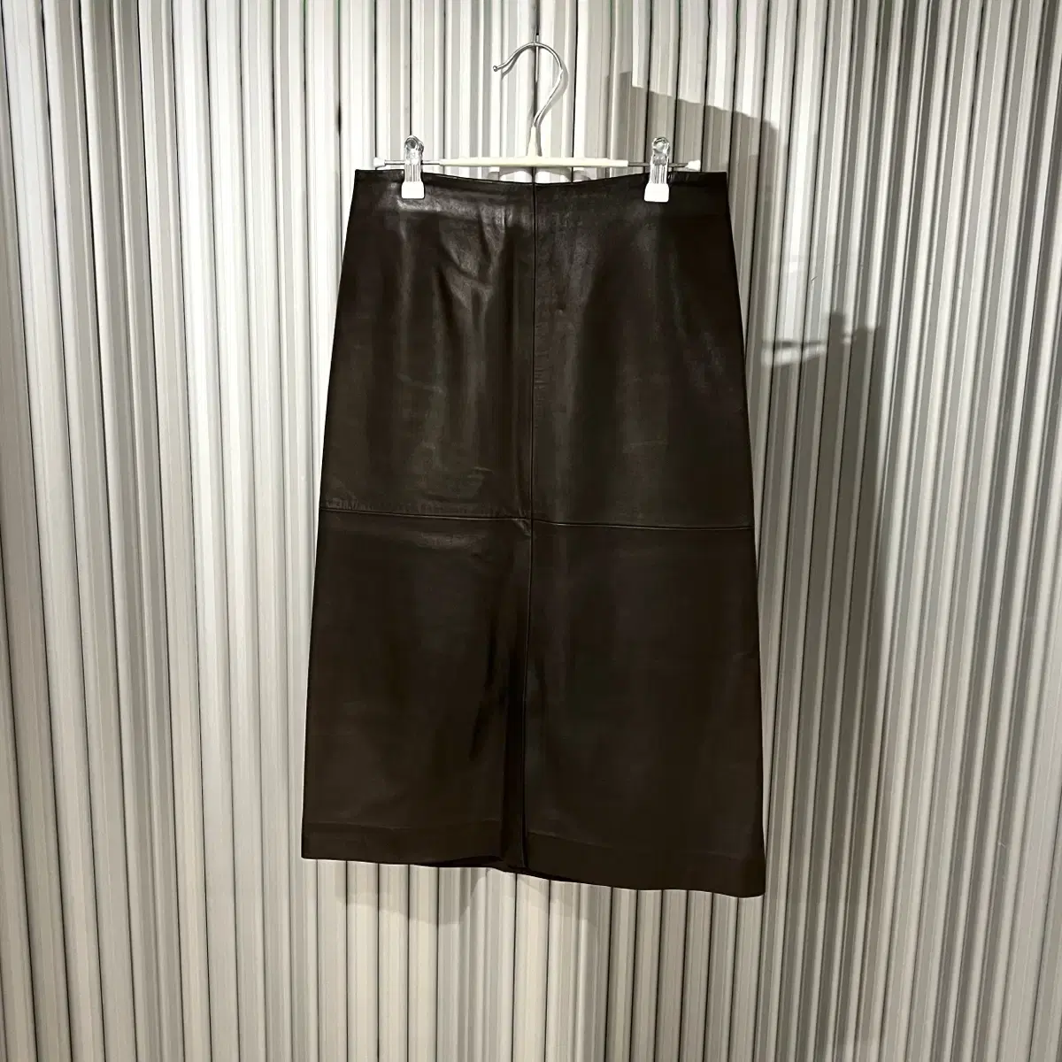 Jilsander leather skirt