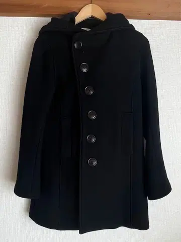 스나오쿠와하라 코트 후드 부착 SK03FA102 네이비 컬러