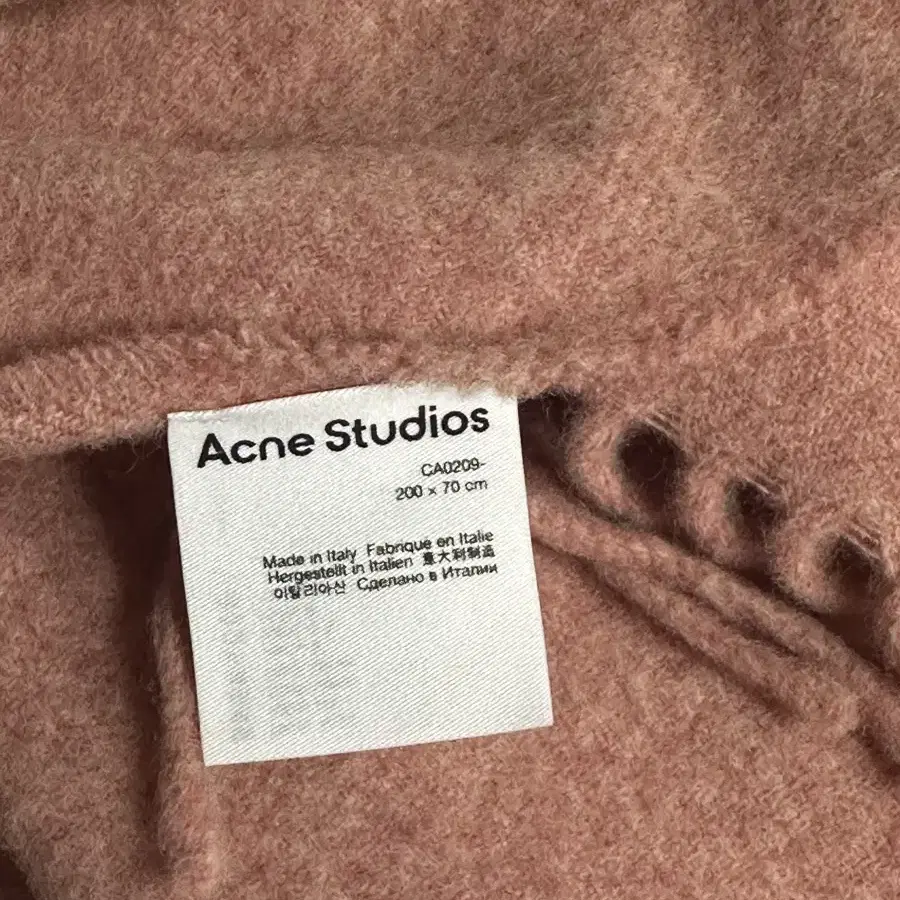 [USED] ACNE STUDIOS WOOL SCARF ROSE