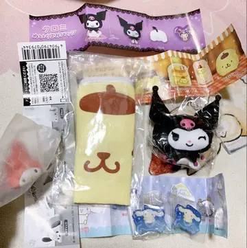 산리오 가챠가챠 세트 푸딩 쿠로미마이멜로디 시나모롤