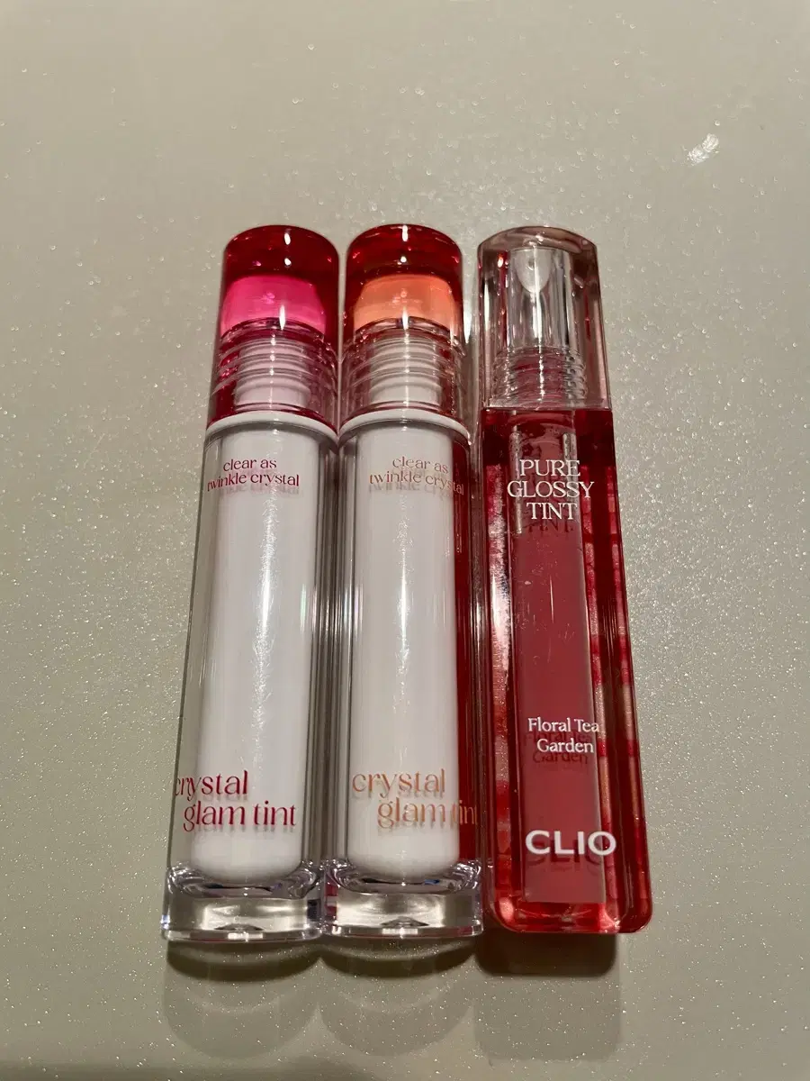 CLIO krystal GLAM TINT FRESH CHERRY SUMMER APRICOT Damp Hydrangea