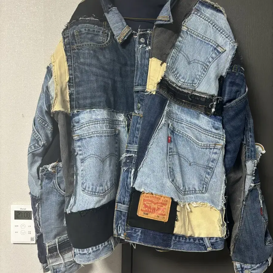 LEVI'S 리메이크 빈티지 데님 패치워크 자켓