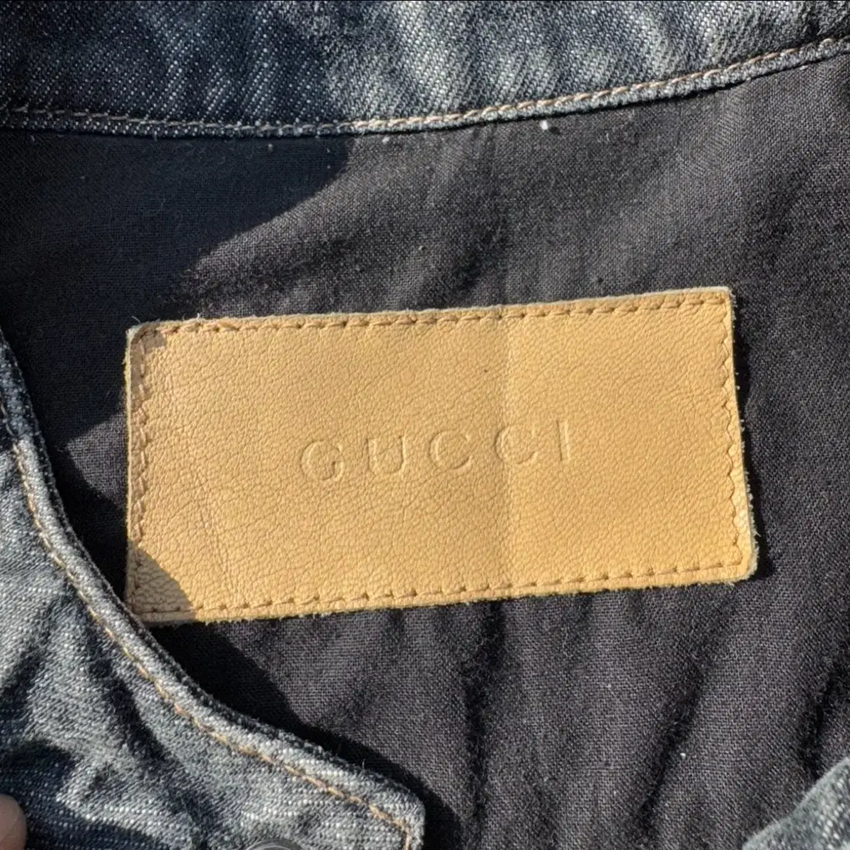 [M~L] 02SS GUCCI 구찌 데님 라이더 자켓