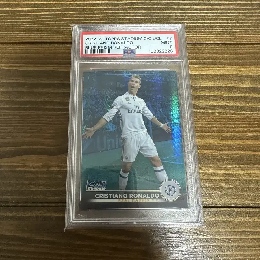 2022-23 탑스 스타디움 C/C UCL 크리스티아누 호날두 PSA9