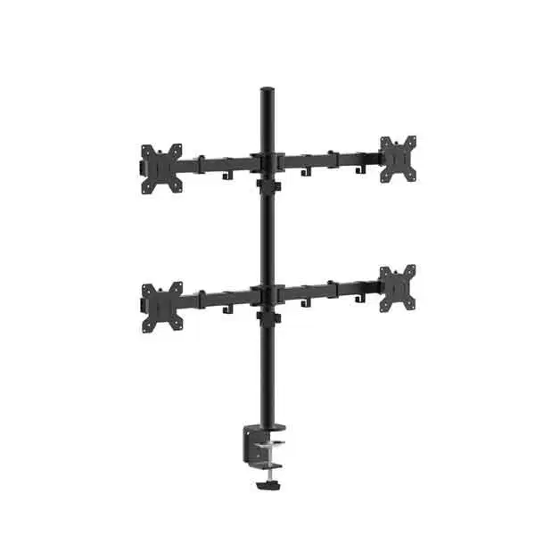 10-27인치 4대모니터 쿼드 클램프 거치대