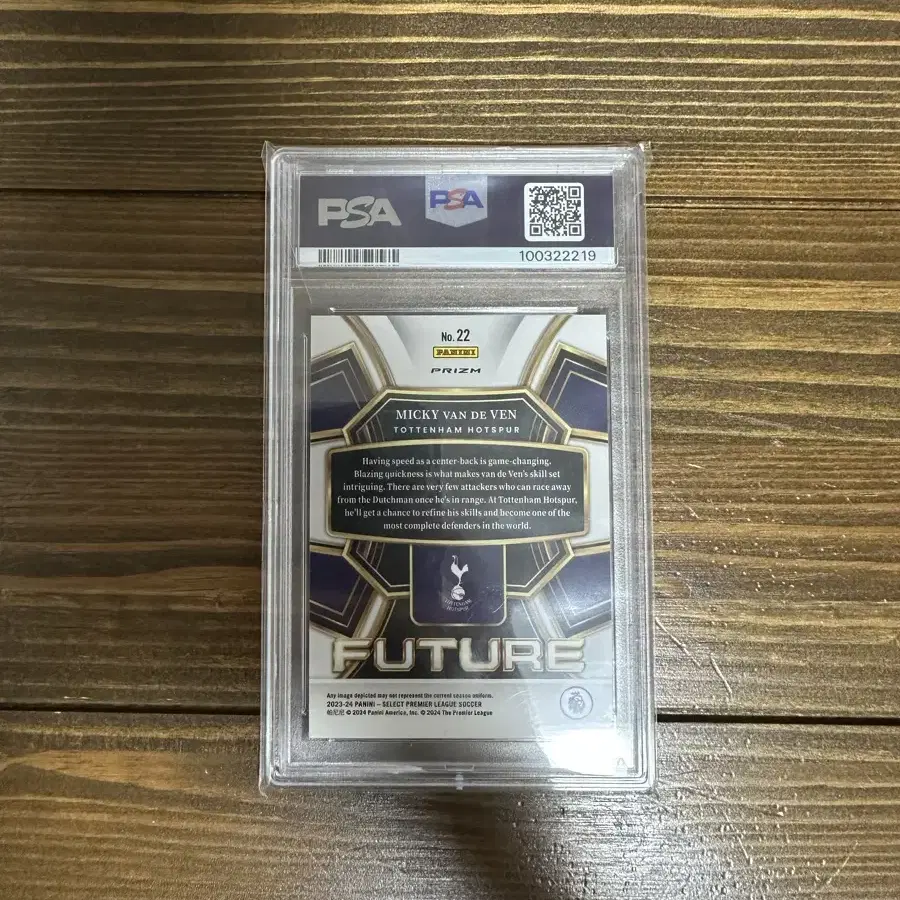 2023-24 셀렉트 EPL 미키 반더벤 루키 퓨처 PSA10