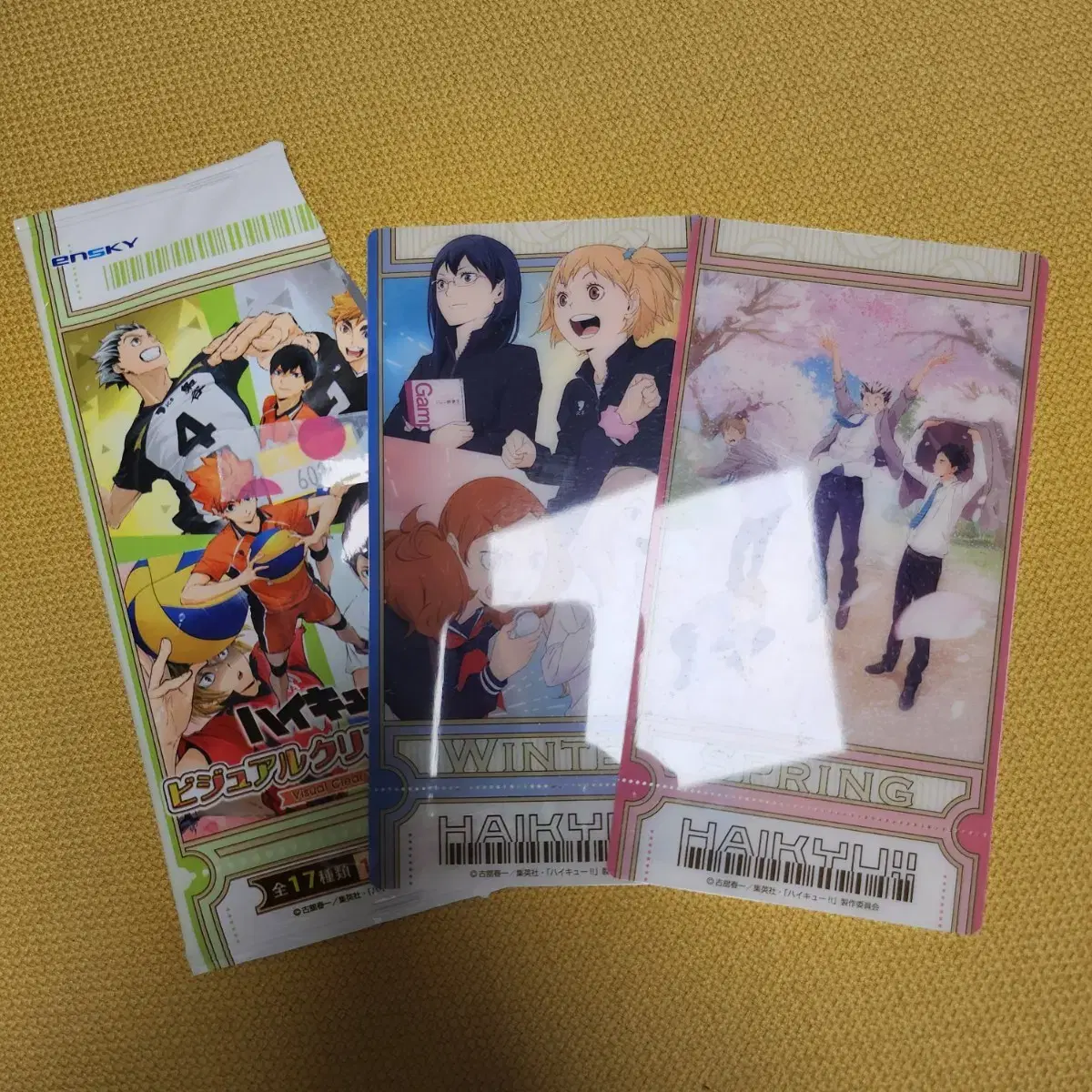 Haikyuu Karasuno Nekoma Fukurodani Ticket Clear Card