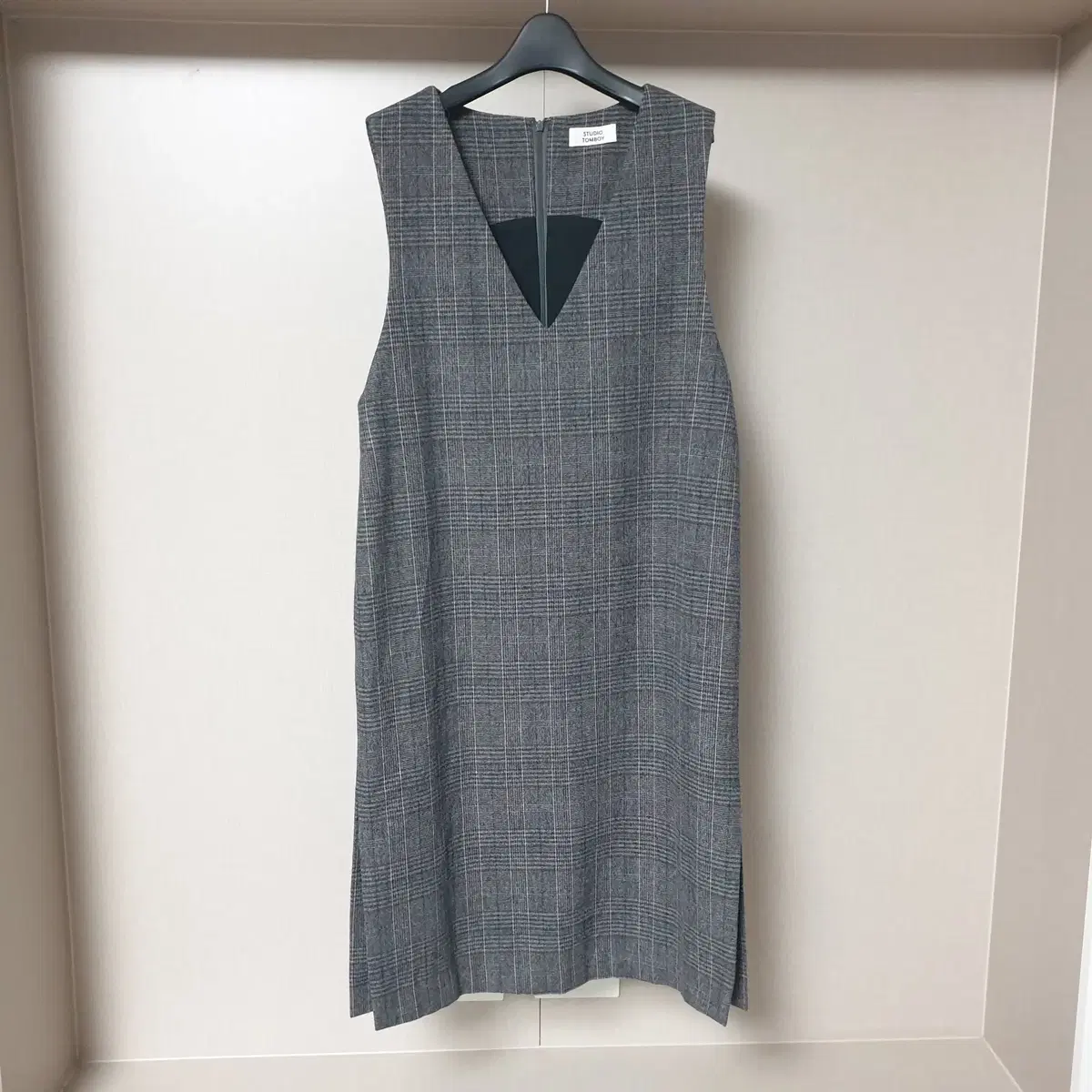 80) Studio TOMBOY Wool Check Long ONEPIECE