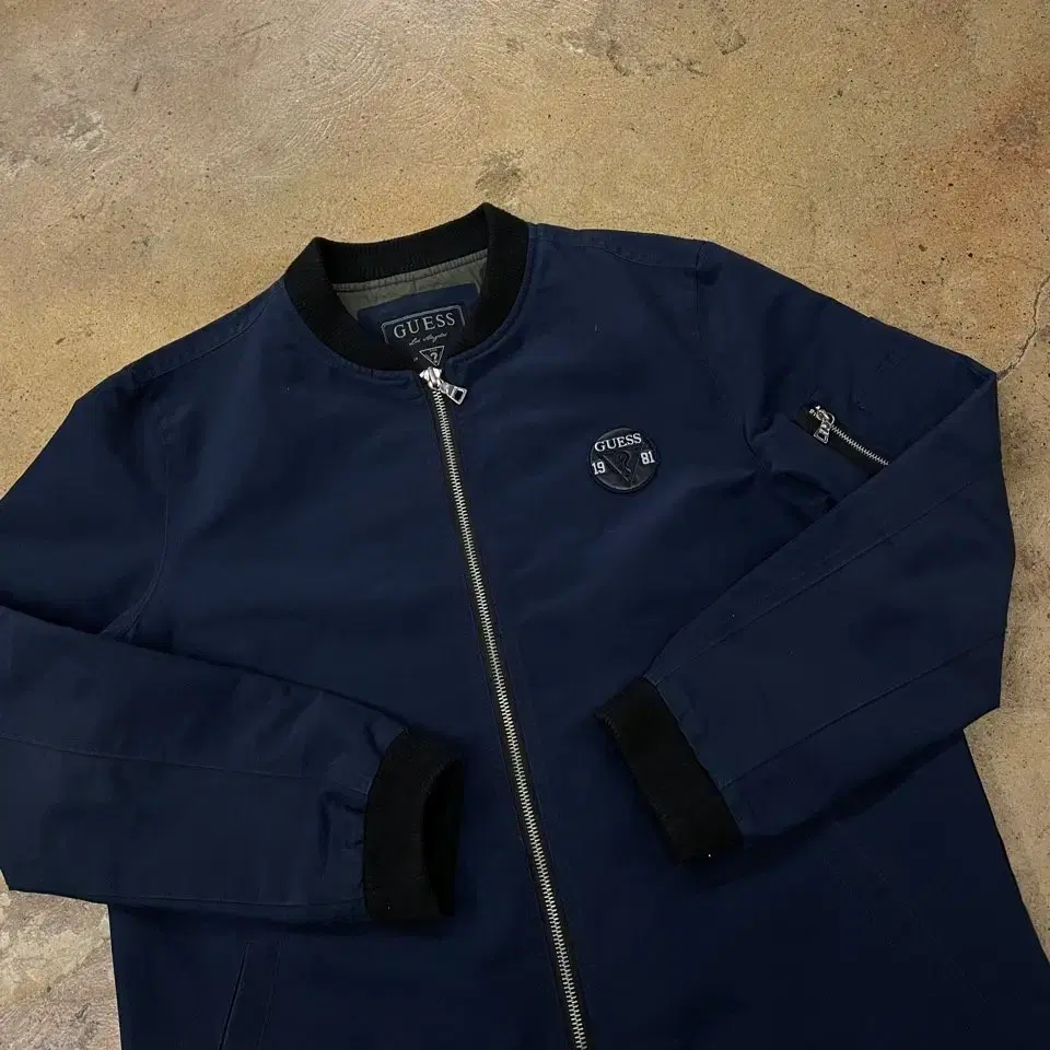 [Genuine/80-165] GUESS Long Aviation Jumper Jacket