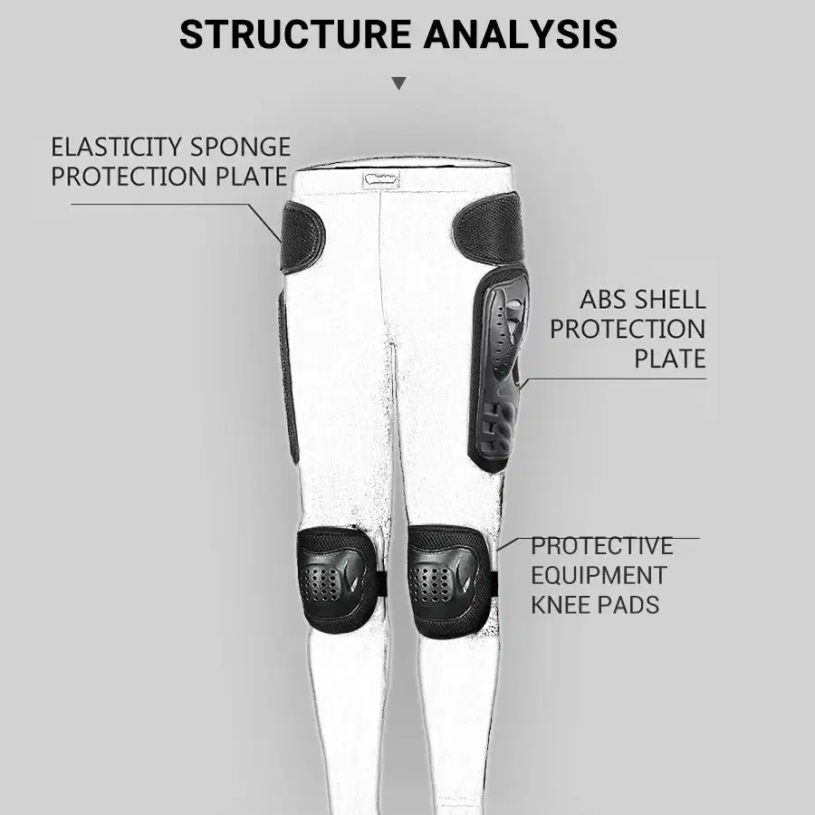 오토바이 라이더 라이딩 무릎 엉덩이 보호 안전 바지 팬츠