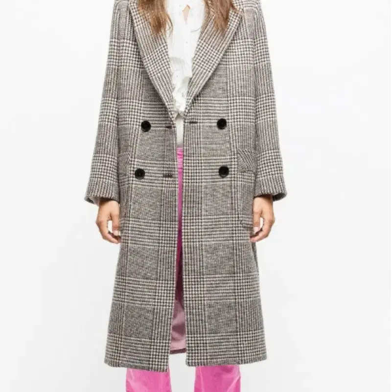 쟈딕앤볼테르 plaid houndtooth coat