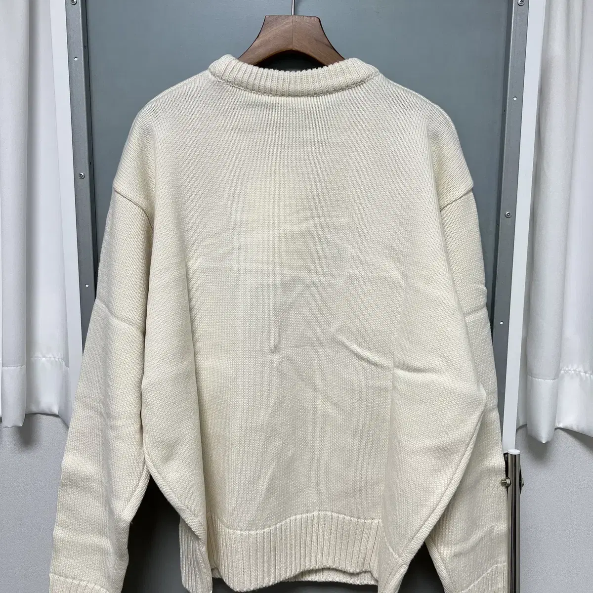 [M] 24SS STU Fox Terrier Knit Cream