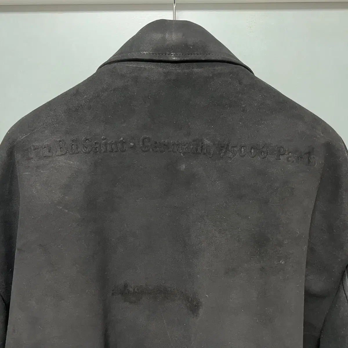 [L] 22FW STU Goat Suede Jacket Black