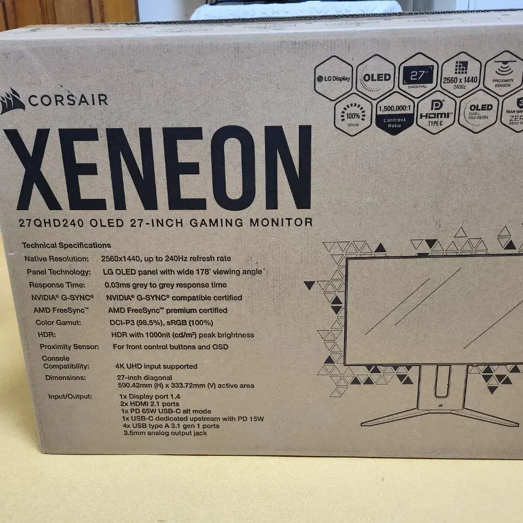 CORSAIR XENEON 27QHD240 OLED 게이밍