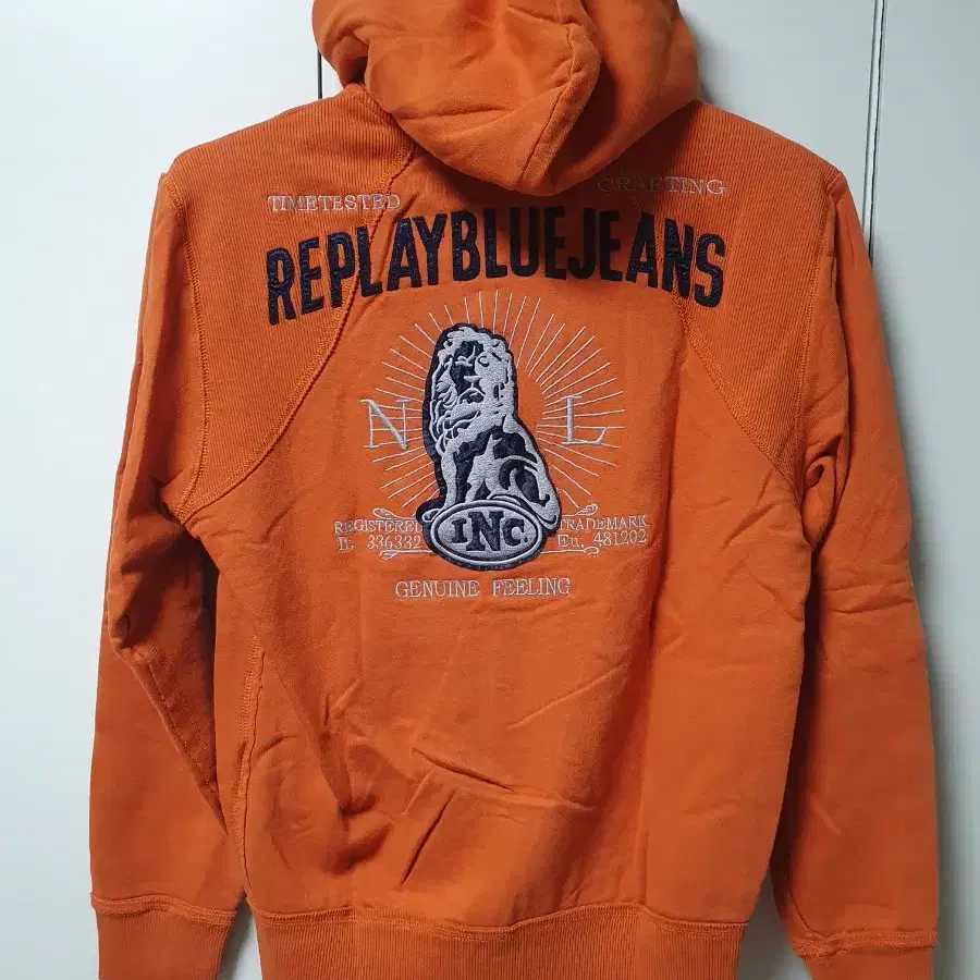 replay jeans hood zip-up