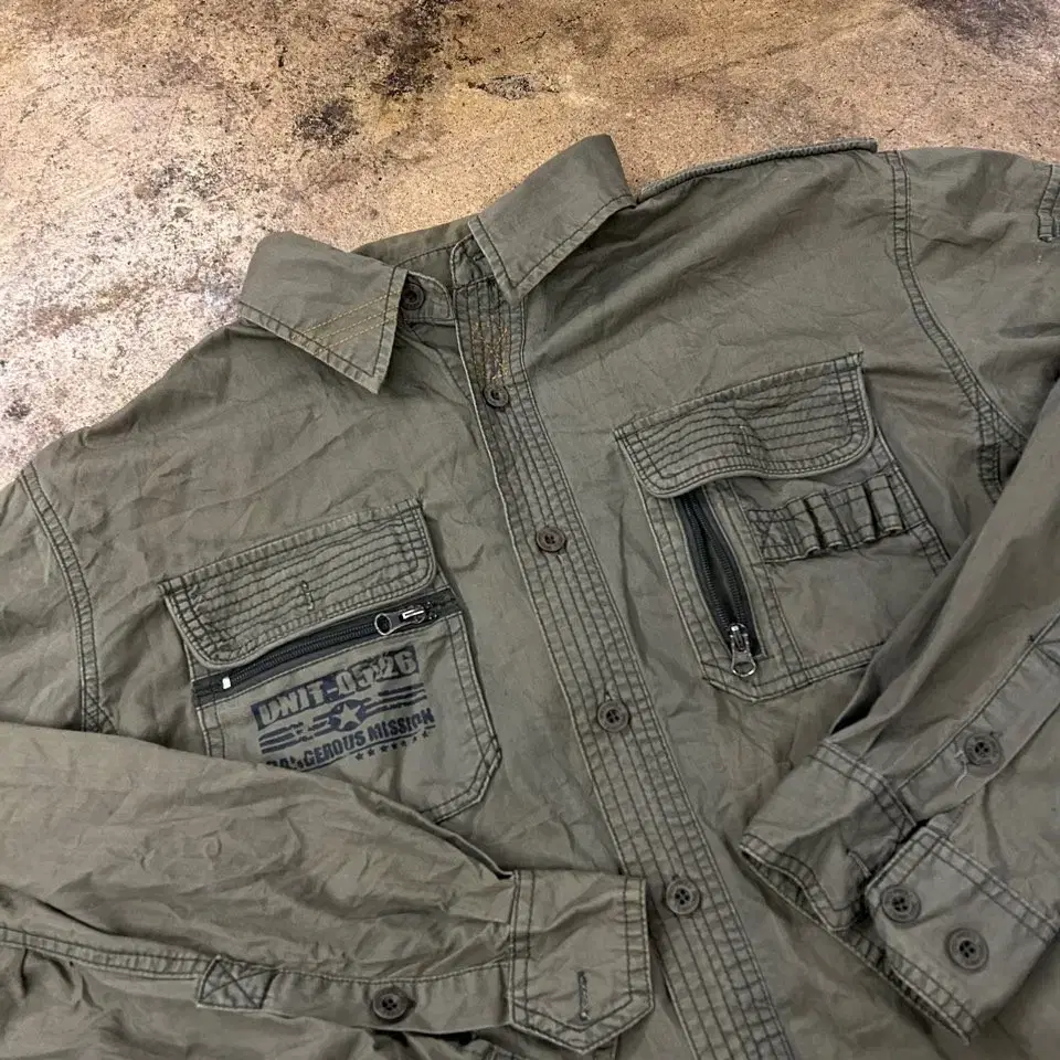 [Genuine/2XL] Team-One Vintage Military Shirt