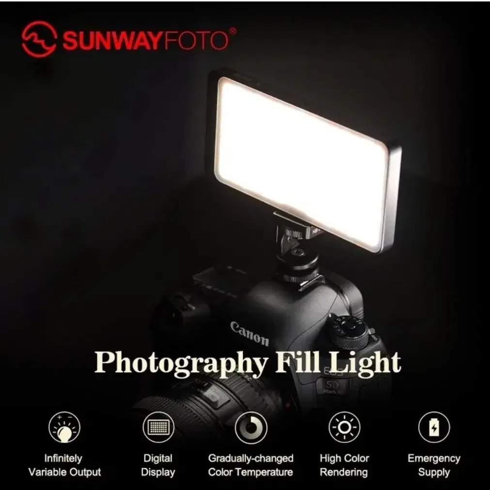 선웨이포토 SUNWAYFOTOT FL-120 LED조명 유튜브 셀카용