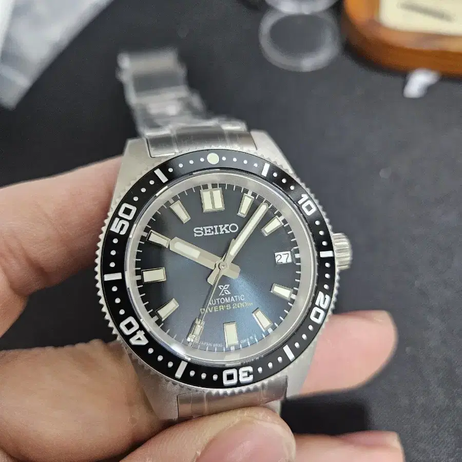 세이코 커스텀 62mas spb143 오토매틱 38mm 사이즈