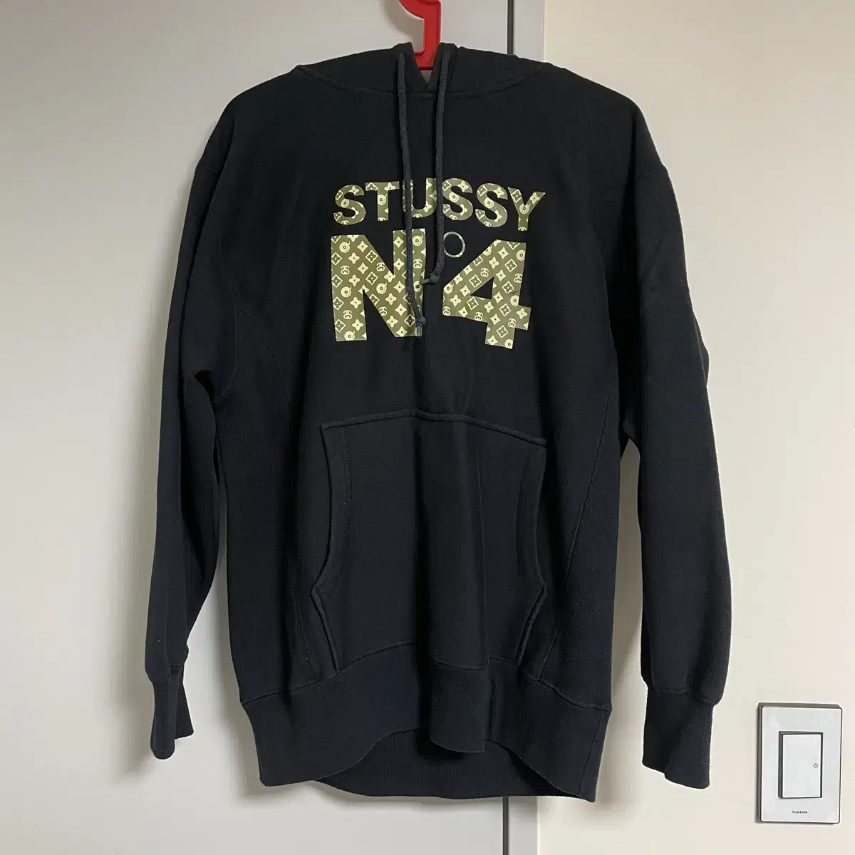 90s Old Stussy 스투시 모노그램 후드