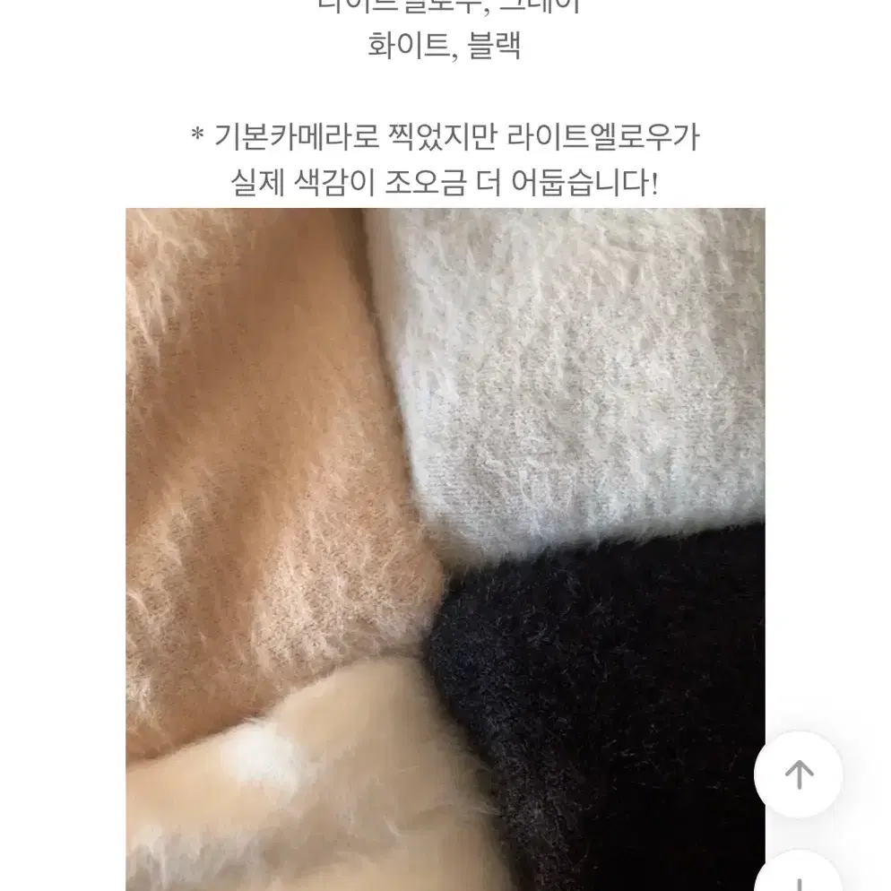 앙고라 퍼 가디건