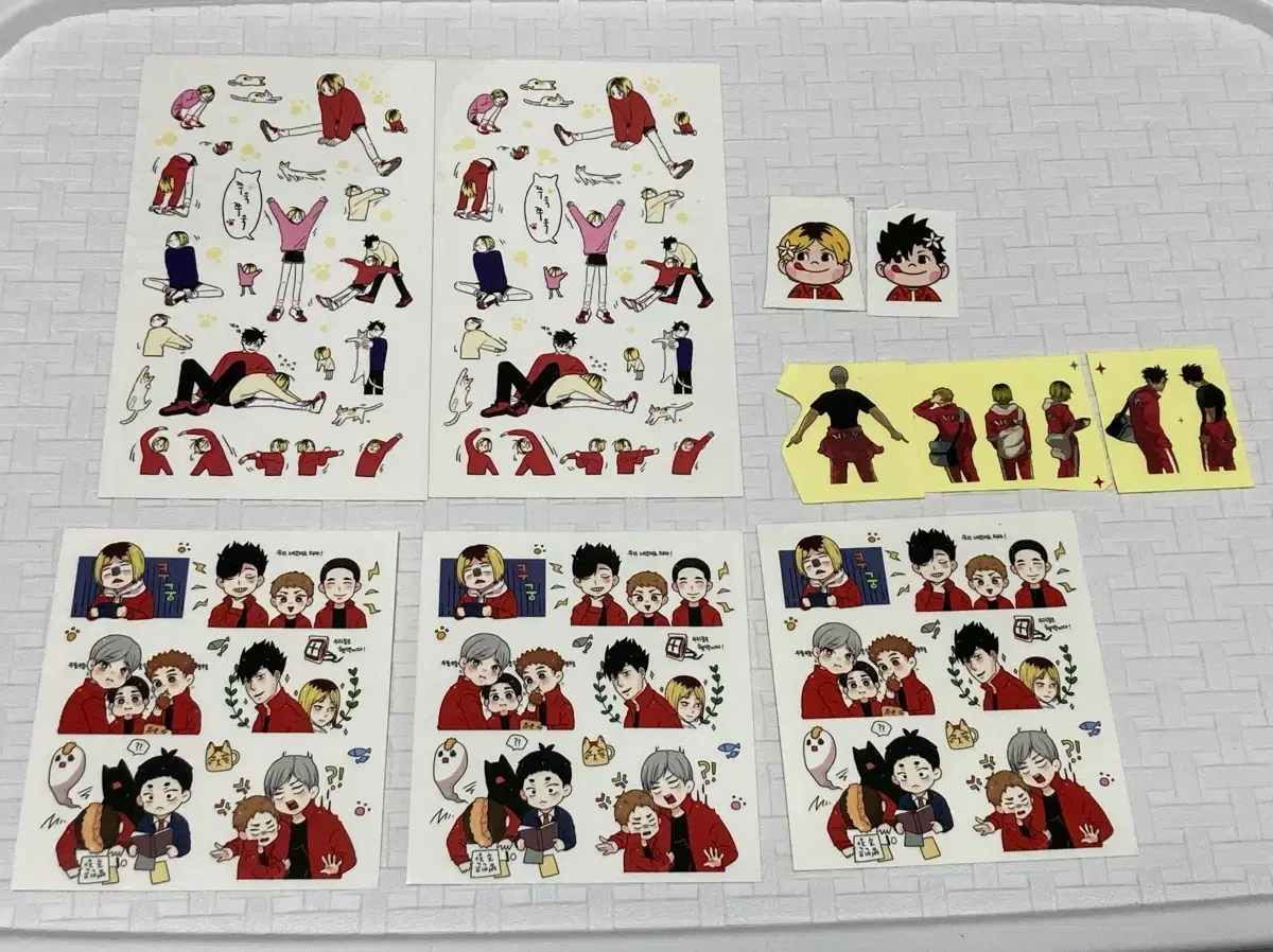 Haikyuu Nekoma unofficial goods sticker Collection