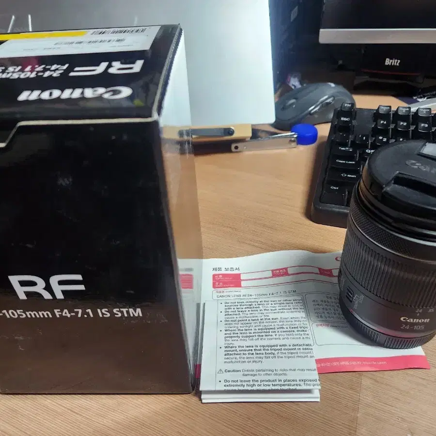 캐논 RF 24-105mm F4-7.1 IS(uv 필터)+오레오렌즈