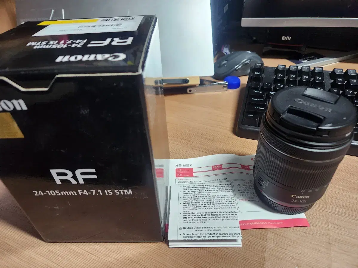 캐논 RF 24-105mm F4-7.1 IS(uv 필터)+오레오렌즈