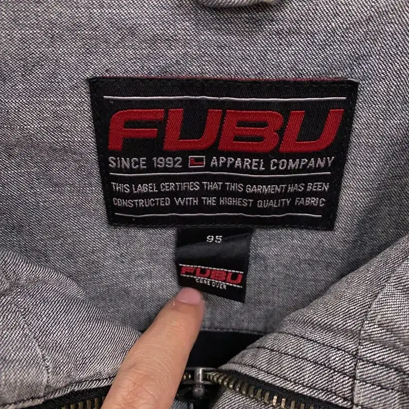 푸부 FUBU 올드스쿨 빈티지 데님 청자켓 100 K06484