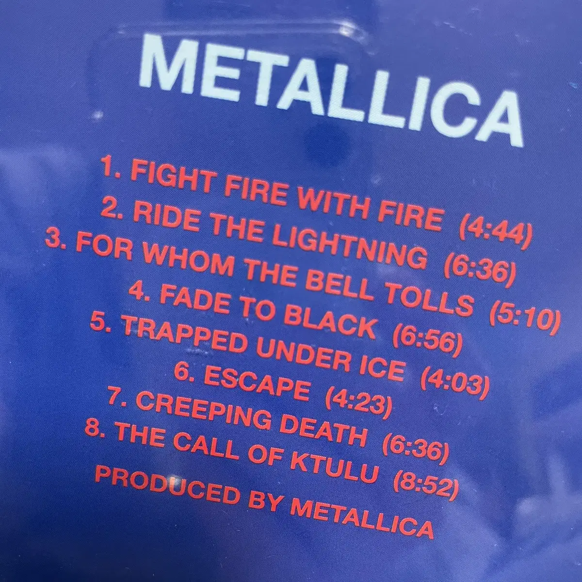 [중고음반/CD] 헤비메탈 메탈리카 Metallica 2집