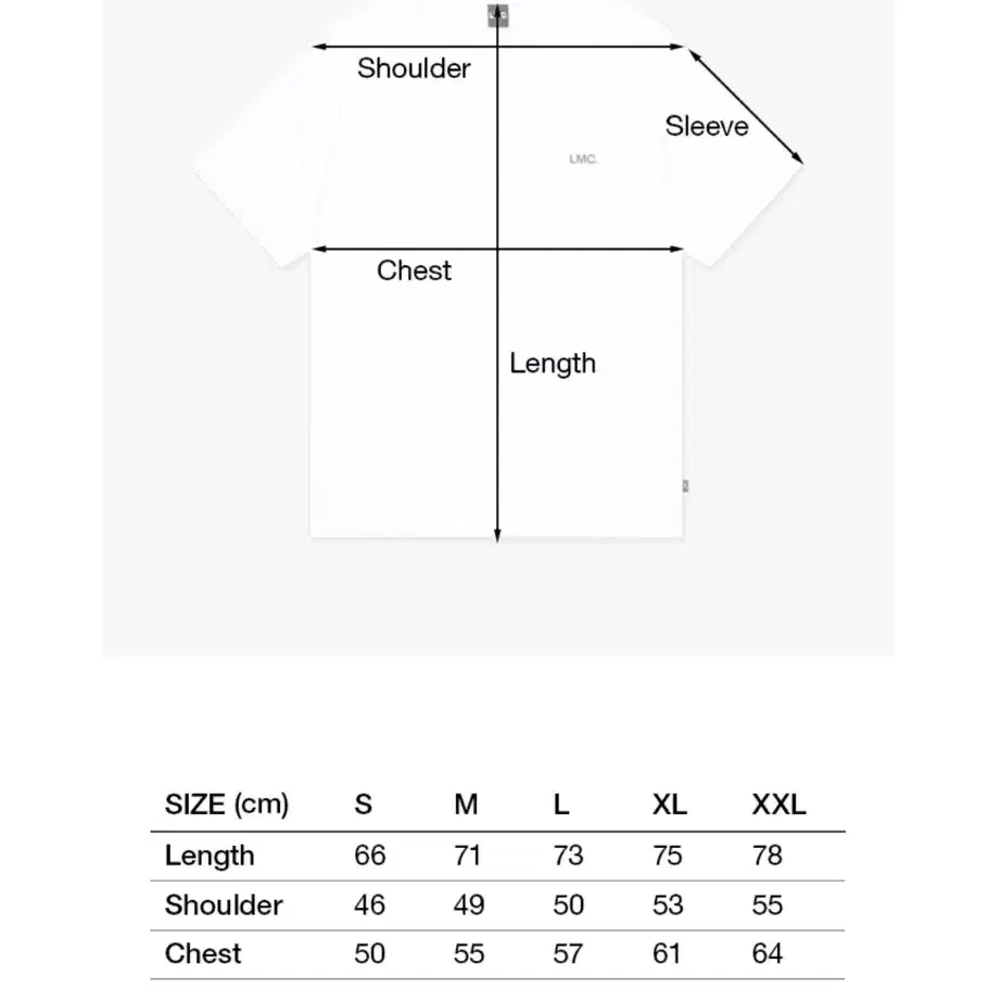 새상품> LMC 반팔 티셔츠 화이트 S