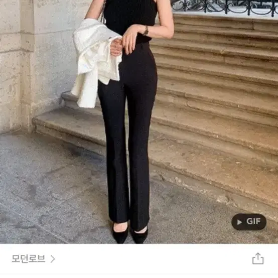 모던로브 자체제작 노포샵 쫀득 슬랙스 숏 s