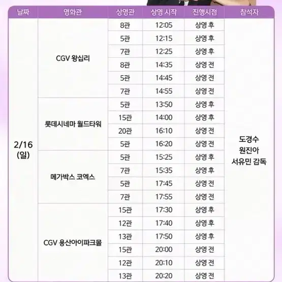 말할수없는비밀 무대인사 도경수 2/16 양도