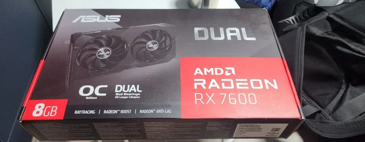 ASUS RX7600그래픽카드팔아요