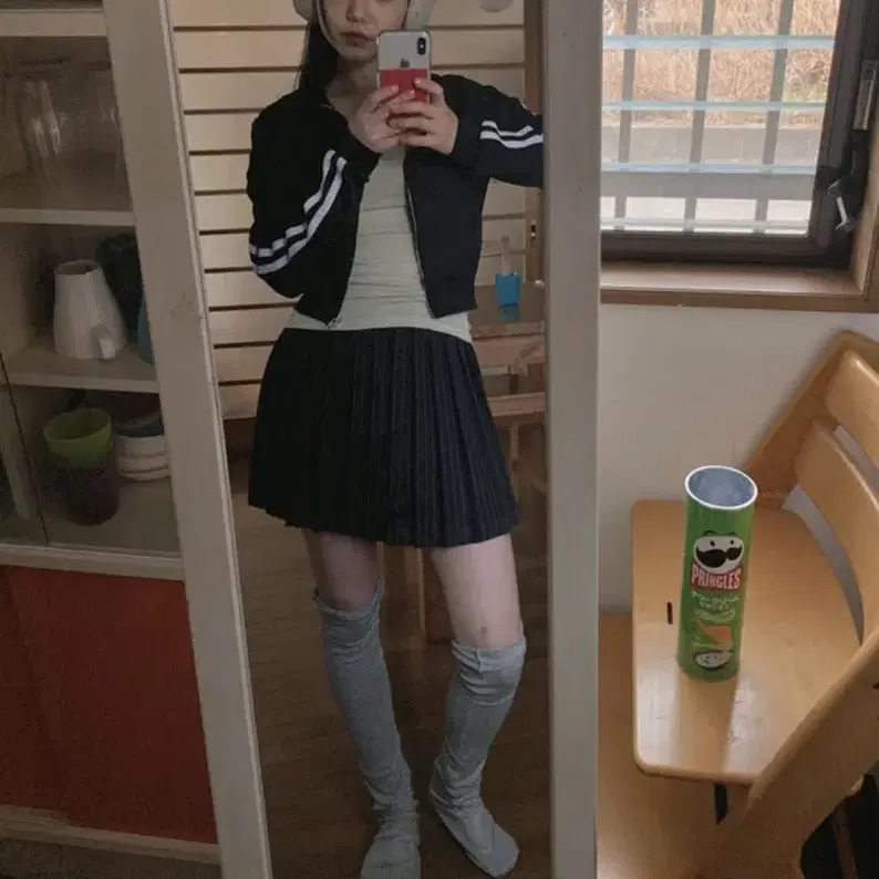 베이비랩 tennis stripe 스커트 s