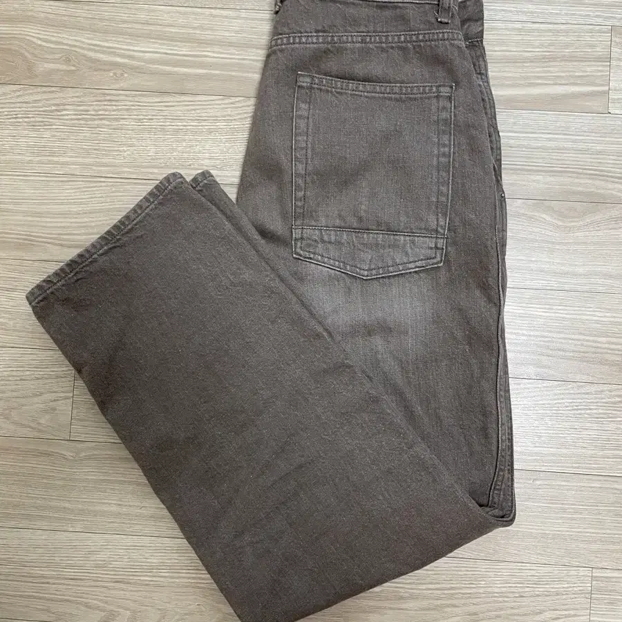 [사이즈 1] 러프사이드 Drape Denim Pants Brown