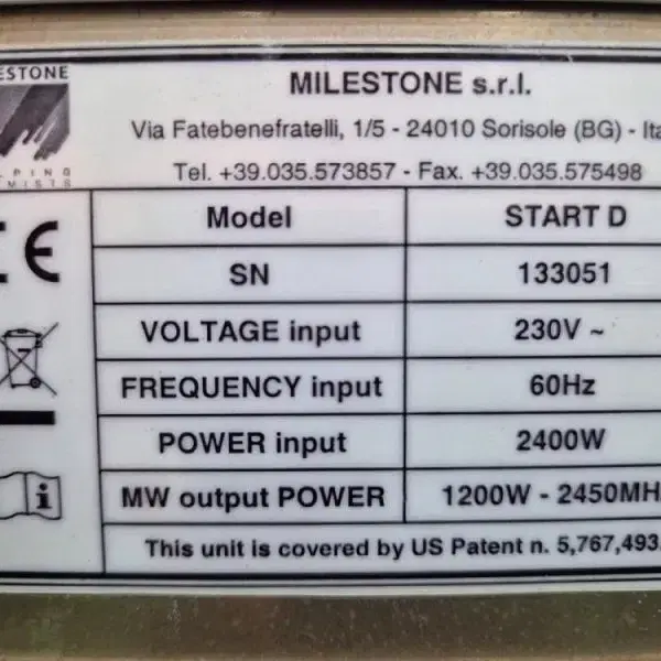 MILESTONE StartD Microwave Digestion 시스템