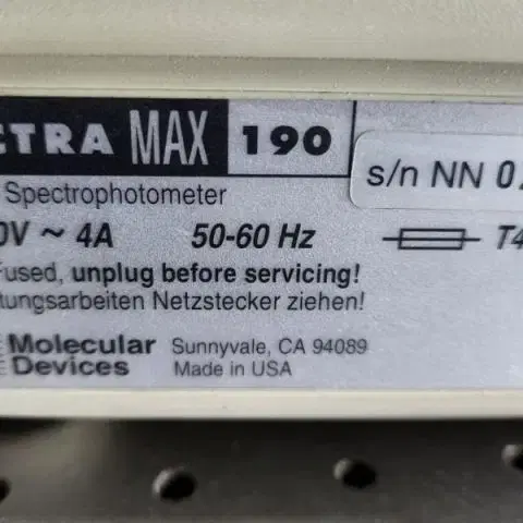 Molecular Devices Spectra Max 190(부품용)