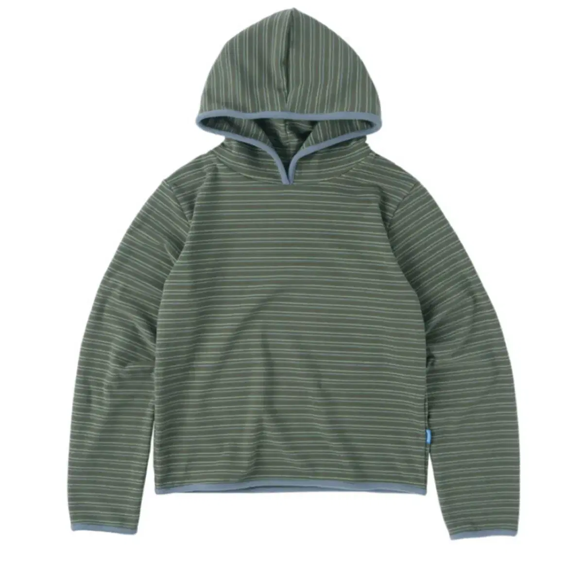 sunnect stripe taped hoodie moss