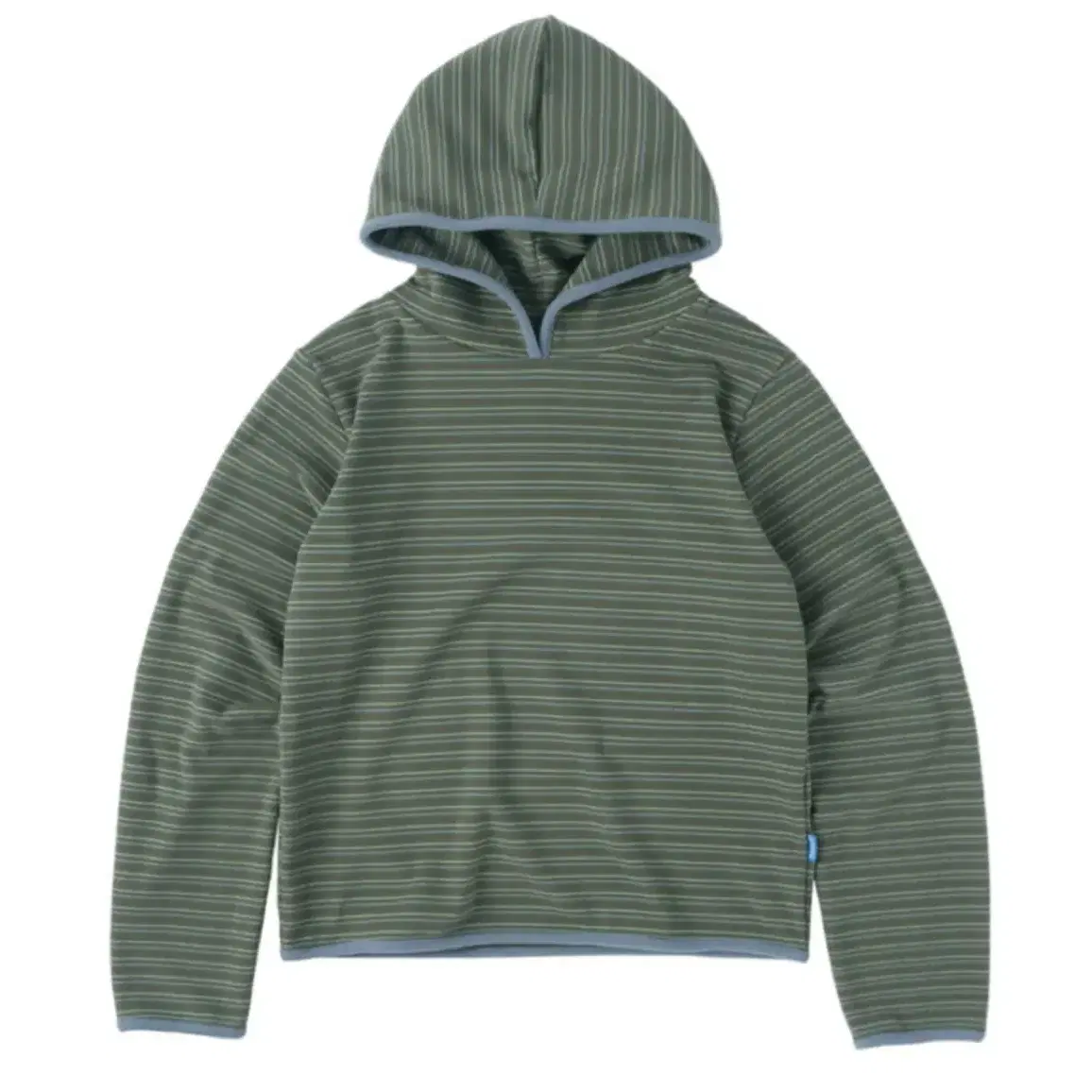 sunnect stripe taped hoodie moss