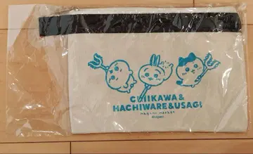 치이카와 나가노 마켓원컬러 플랫 파우치(치이카와 (먼작귀-하치와레-토끼)