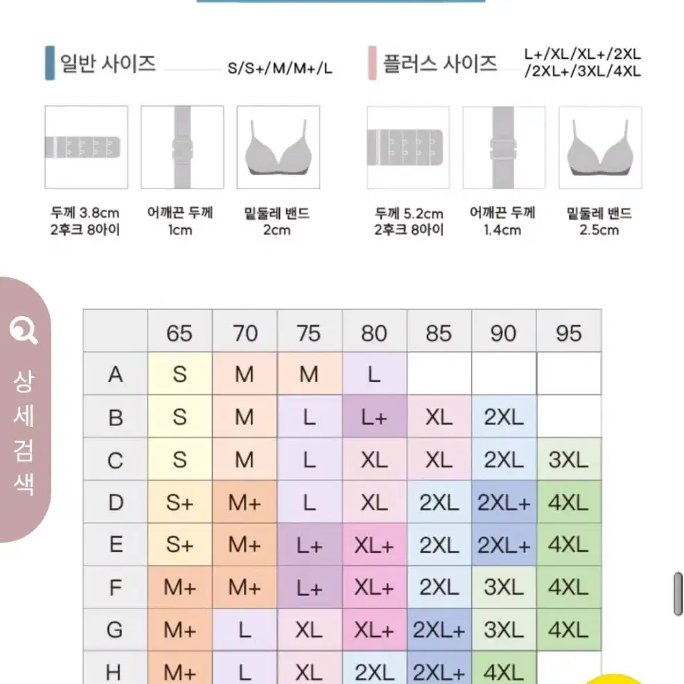 큐모모 노와이어 코지브라 세트 그레이 L