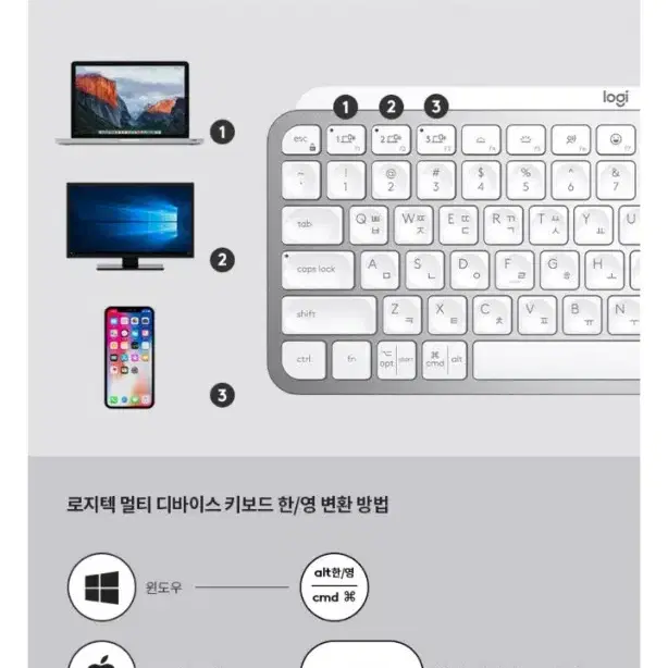 로지텍 mx keys mini 유 무선 키보드 핑크 정품 한글판 택포