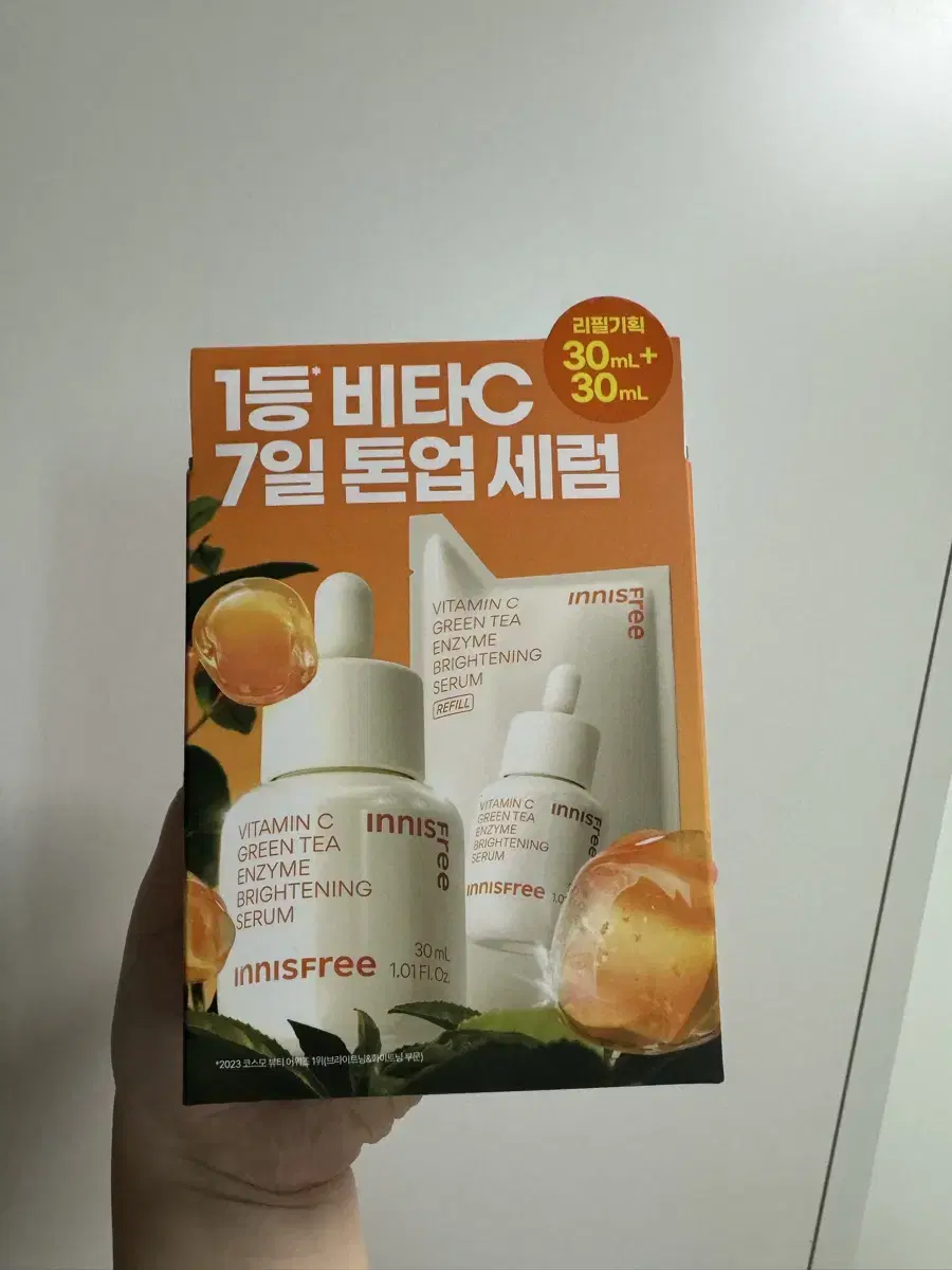 이니스프리 비타민C 7일 톤업세럼 30ml 리필 기획세트(새상품)