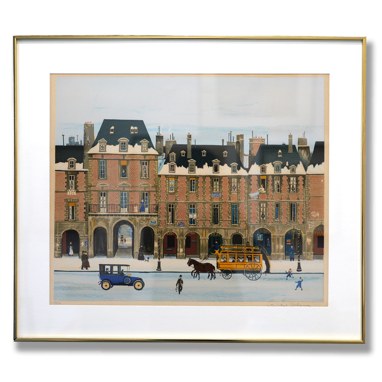 미셸 들라크루아 Place Des Vosges 석판화