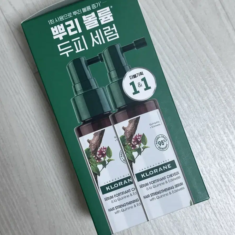 [미개봉 새상품] 클로란 퀴닌 에델바이스 두피 세럼 100ml 2입 기획