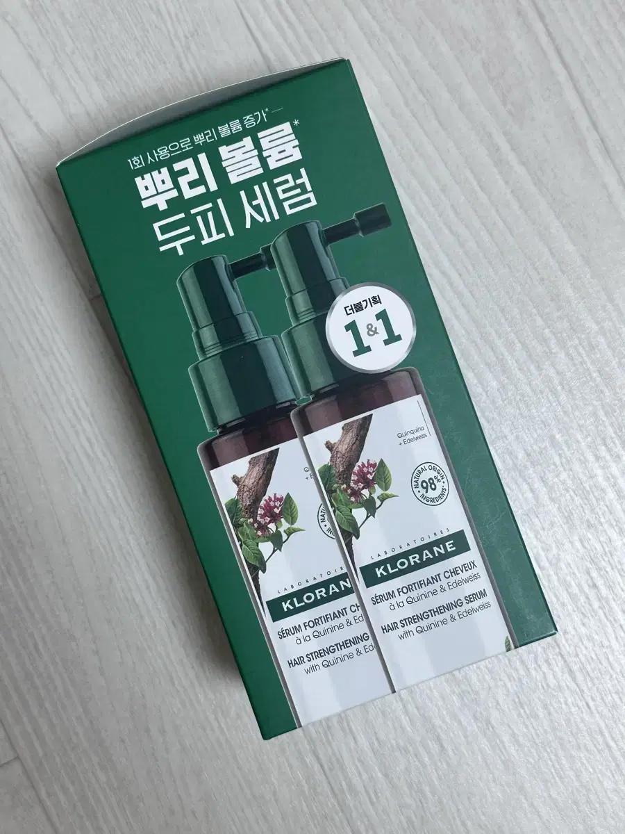 [미개봉 새상품] 클로란 퀴닌 에델바이스 두피 세럼 100ml 2입 기획