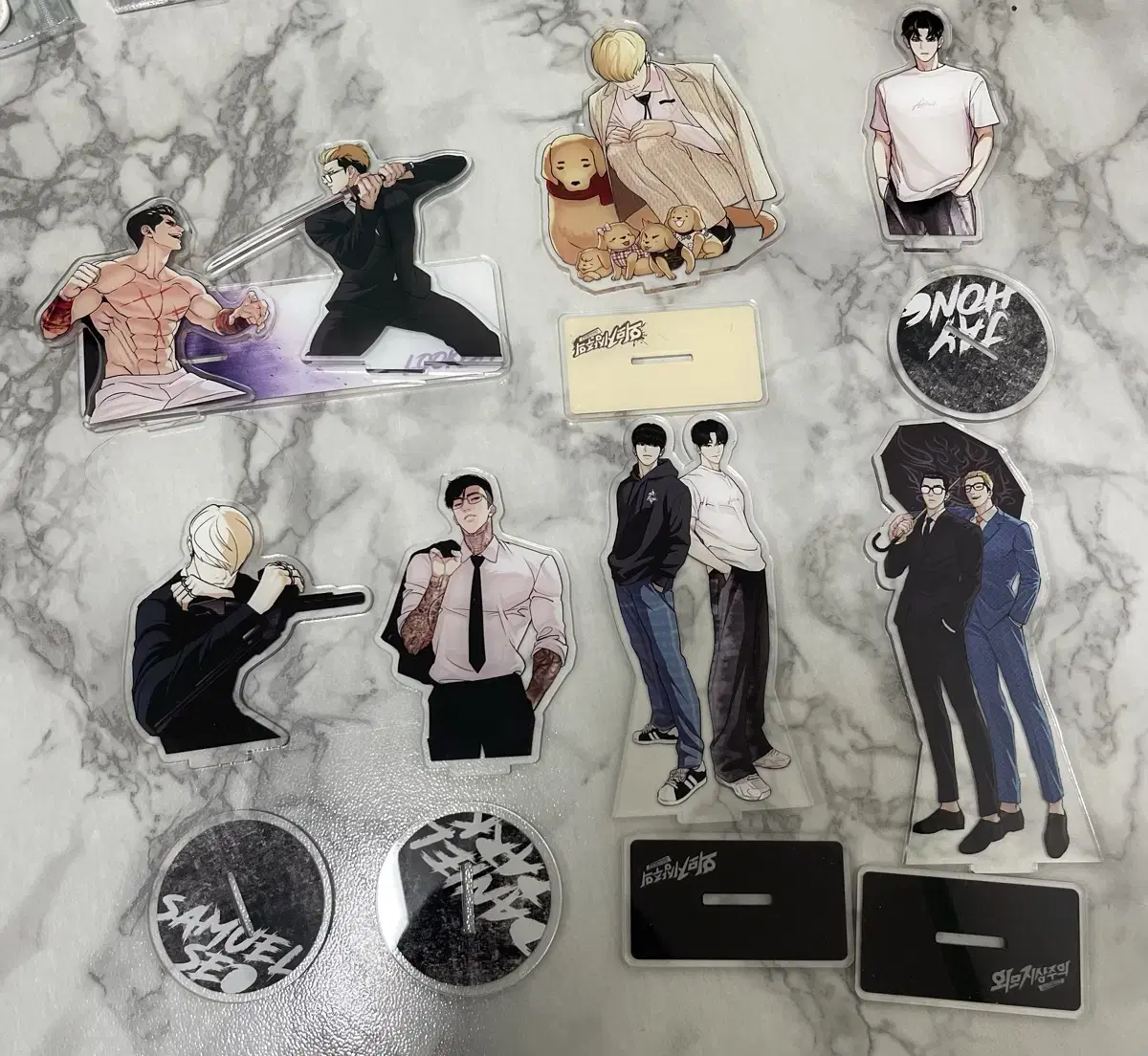 acrylic stand, Jun-gun, Jun-gu, Seo-sung, Jae-yeol, Hyungseok