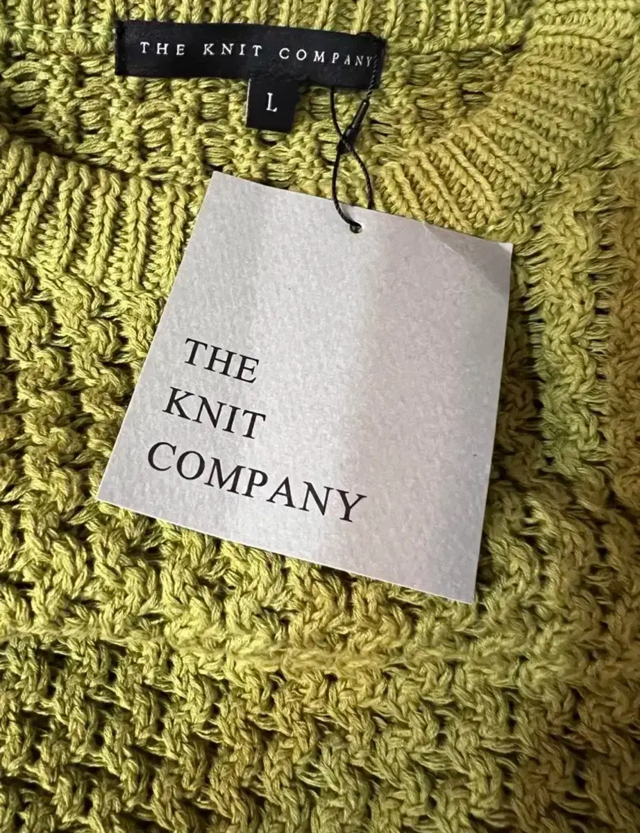 (새상품) THE KNIT COMPANY 면 니트 L